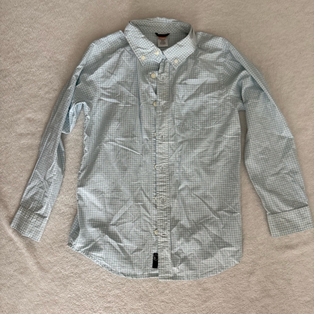 Gymboree Light Blue Plaid Button Down Shirt